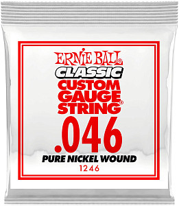 ERNIE BALL 1246 Plain Steel .046 - Струна одиночная для акустической и электрогитары