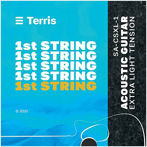 TERRIS SA-CSXL-1 - Струна одиночная для акустической гитары