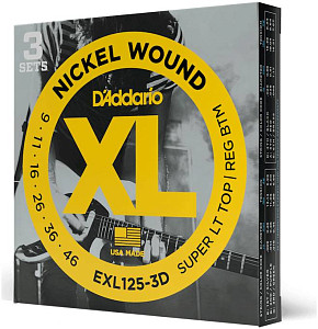 D'ADDARIO EXL125 3D - Струны для электрогитары