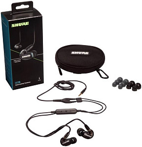 SHURE SE215-K+UNI-EFS Наушники внутриканальные (наушники вставные) с одним...