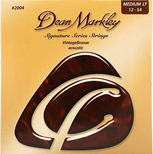 Dean Markley DM2004 Vintage Bronze Комплект струн для акустической гитары, бронза 85/15, 12-54