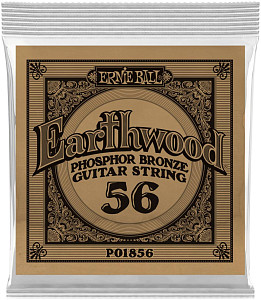 ERNIE BALL 1856 Earthwood Phosphor Bronze .056 - Струна одиночная для акустической гитары