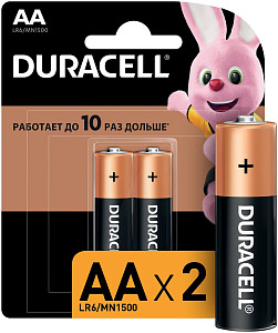 DURACELL LR6 BASIC CN уп 2 шт - Батарейка тип AA