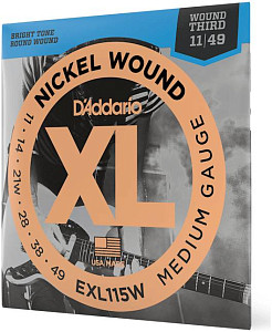 D'ADDARIO EXL115W - Струны для электрогитары