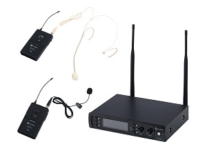 Prodipe DSP-DUO-UHF-B210/F5 Беспроводная микрофонная система, петличный и головной микрофон