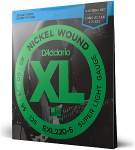 D'ADDARIO EXL220-5 - Струны для бас-гитары 5 струнной