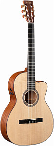 MARTIN 000C NYLON электроакустическая классическая гитара с кейсом