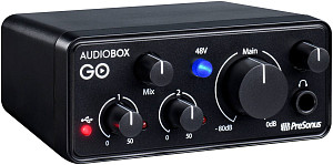 PRESONUS AudioBox GO - аудиоинтерфейс USB 24бит/96кГц, USB-C.