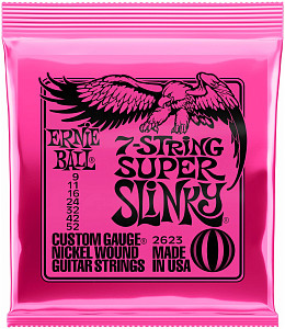 ERNIE BALL 2623 Nickel Wound Slinky Super 9-52 - Струны для 7 струнной электрогитары