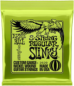ERNIE BALL 2629 Nickel Wound Slinky Regular 10-74 - Струны для 8 струнной электрогитары