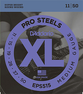 EPS515 ProSteels Комплект струн для электрогитары, Medium, 11-50, D'Addario