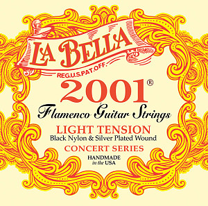 2001FL-Flamenco-Light Комплект струн для фламенко гитары, слабое нат., посеребр., La Bella