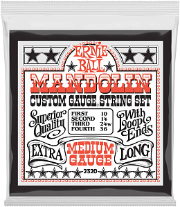 ERNIE BALL 2320 Stainless Steel Medium 10-36 - Струны для мандолины