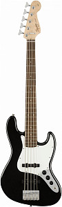 FENDER SQUIER SQ AFF J BASS V LRL BLK 5-струнная бас-гитара, цвет чёрный