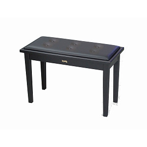 TEMPO Turris 129/MB - Банкетка деревянная double seat. Цвет: Черный матовый