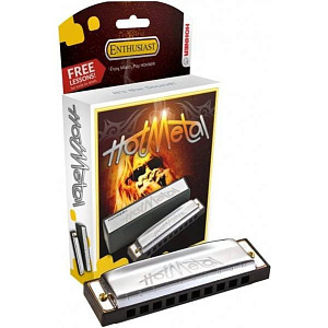 HOHNER HOT METAL C - Диатоническая губная гармоника.  Серия: Enthusiast. Строй: Richter.