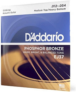 D'ADDARIO EJ37 - Струны для 12 струнной акустической гитары