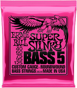 ERNIE BALL 2824 Nickel Wound Slinky Super 40-125 - Струны для бас-гитары 5 струнной