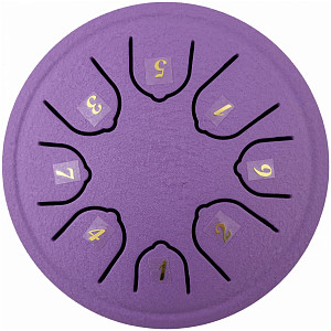 BEE DF1113 PURPLE - Барабан язычковый Глюкофон