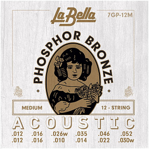 LA BELLA 7GP-12M - Струны для 12 струнной акустической гитары