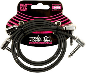 ERNIE BALL 6406 stereo, 60см - Инструментальный кабель