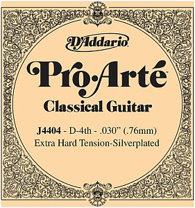 D'ADDARIO J4404 - Струна одиночная для классической гитары