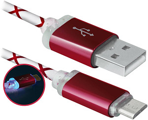 DEFENDER USB08-03LT красный - Цифровой кабель