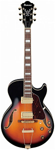 IBANEZ AG75G-BS полуакустическая электрогитара, корпус - липа, цвет - санбёрст