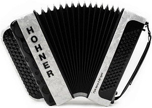 HOHNER Fun Nova II 80 light white perloid celluloid (B-Stepped) - Баян