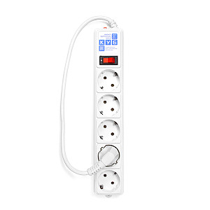 SPG-B-0,5М-WHITE PowerCube Фильтр-удлинитель 0,5м 10А/2,2кВт, Электрическая мануфактура