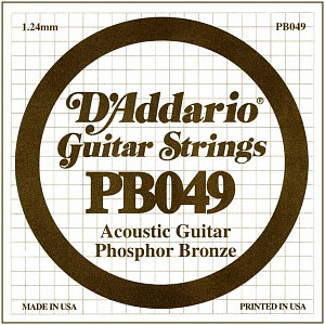 D'ADDARIO PB049 - Струна одиночная для акустической гитары