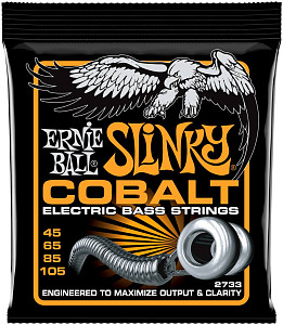 ERNIE BALL 2733 Cobalt Slinky Hybrid 45-105 - Струны для бас-гитары