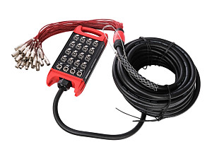 BCB403-20m Сценическая коммутационная коробка 16хXLR входов + 4хXLR выхода, 20м, Soundking