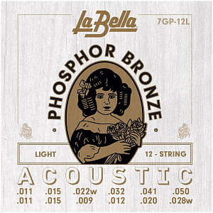 LA BELLA 7GP-12L - Струны для 12 струнной акустической гитары