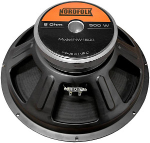NORDFOLK NW1508 динамик широкополосный 15", катушка 3", 500 Вт, 8 Ом, 45...