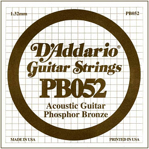 D'ADDARIO PB052 - Струна одиночная для акустической гитары