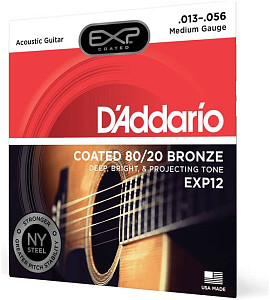 D'ADDARIO EXP12 - Струны для акустической гитары