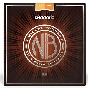 D'ADDARIO NB1256 - Струны для акустической гитары, Light Top/Med Bottom, 12-56