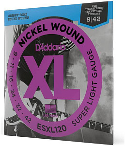 D'ADDARIO ESXL120 - Струны для электрогитары headless