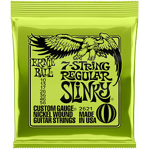 ERNIE BALL 2621 Nickel Wound Slinky Regular 10-56 - Струны для 7 струнной электрогитары