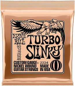 ERNIE BALL 2224 Nickel Wound Slinky Turbo 9.5-46 - Струны для электрогитары