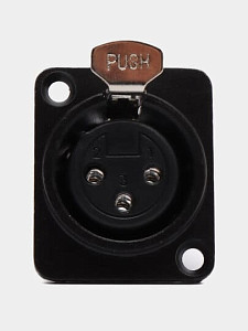 Stagg 975BK - Разъем XLR "мама" панельный