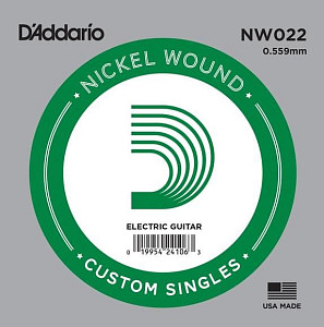 D'Addario NW022 - Одиночная струна для элекрогитары