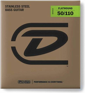 DUNLOP BASS FLATWND LG SCALE 50/110-4/SET DBFS50110 - Струны
