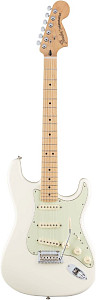 FENDER DELUXE ROADHOUSE STRAT MN Olympic White - Электрогитара