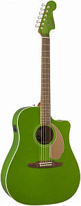 Fender Redondo Player ELJ Электроакустическая гитара, цвет зеленый