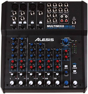ALESIS MultiMix 8USBFX - Микшерный пульт