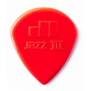 DUNLOP NYLON JAZZ-6/PLYPK медиатор нейлоновый 1,38 красный