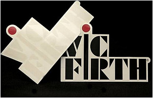 VIC FIRTH Наклейка с логотипом Vic Firth черная