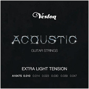 VESTON A1047 S - Струны для акустической гитары